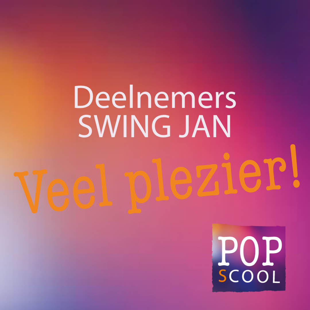deelnemers swing jan, veel plezier!
