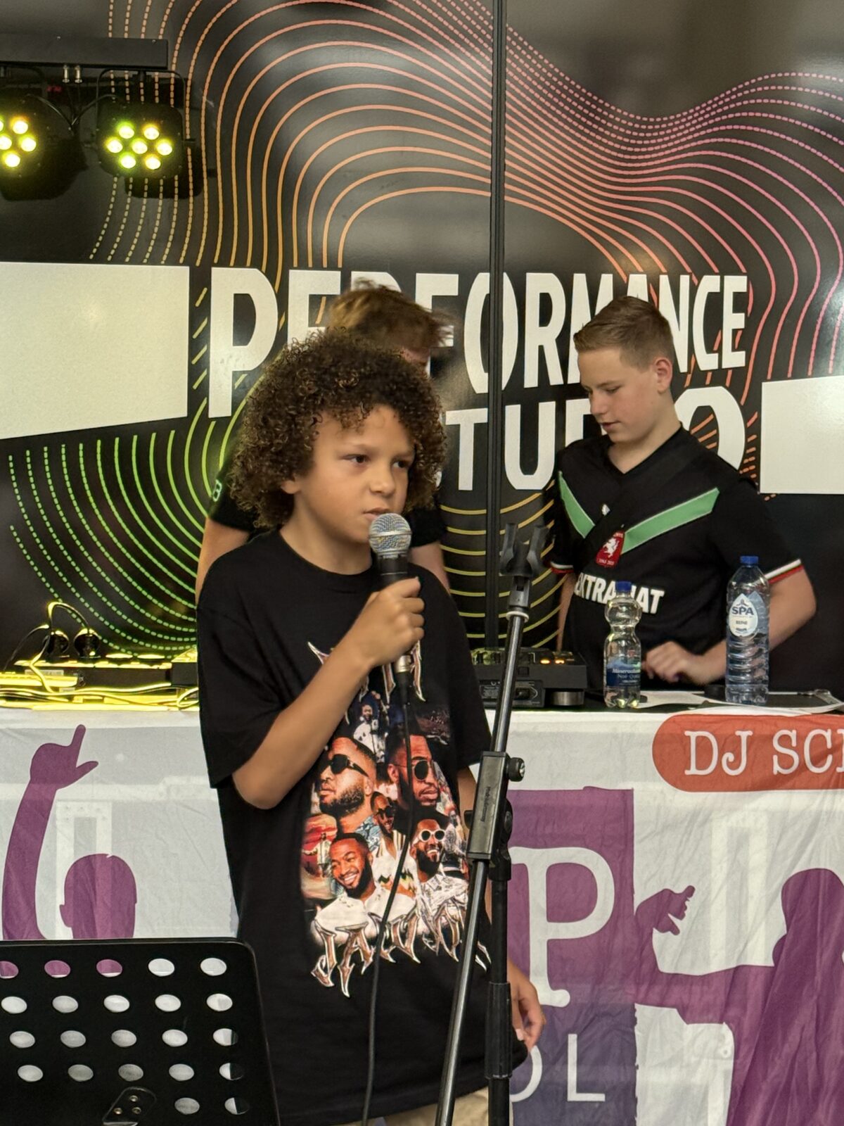 In de spotlights